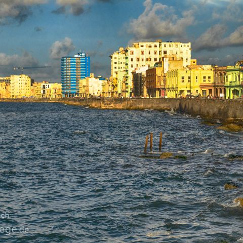 Havanna 008 Kuba, Cuba, Havanna - Abend am Malecon