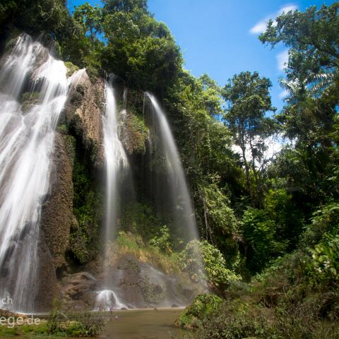 Sierra de Escambray 008 Kuba, Cuba, Wasserfall im Parque Guanayara, Sierra de Escambray