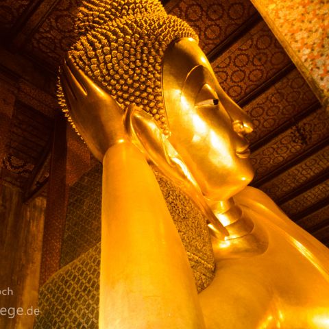 Thailand 001 liegender Buddha, Koenigspalast, Bangkok, Thailand