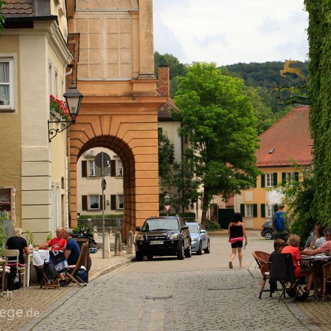 Altmuehltal West 008 Pappenheim - Cafe in der Altstadt