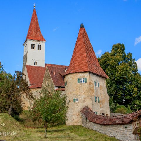 Anlautertal - Thalmaessing - Greding 002 Greding - maleriscche Altstadt mit fast vollständig erhaltener Stadtmauer