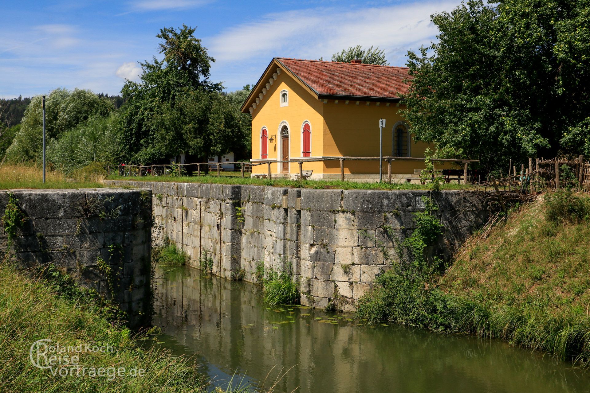 Altmühltal, Schleuse am historischen König-Ludwig-Kanal