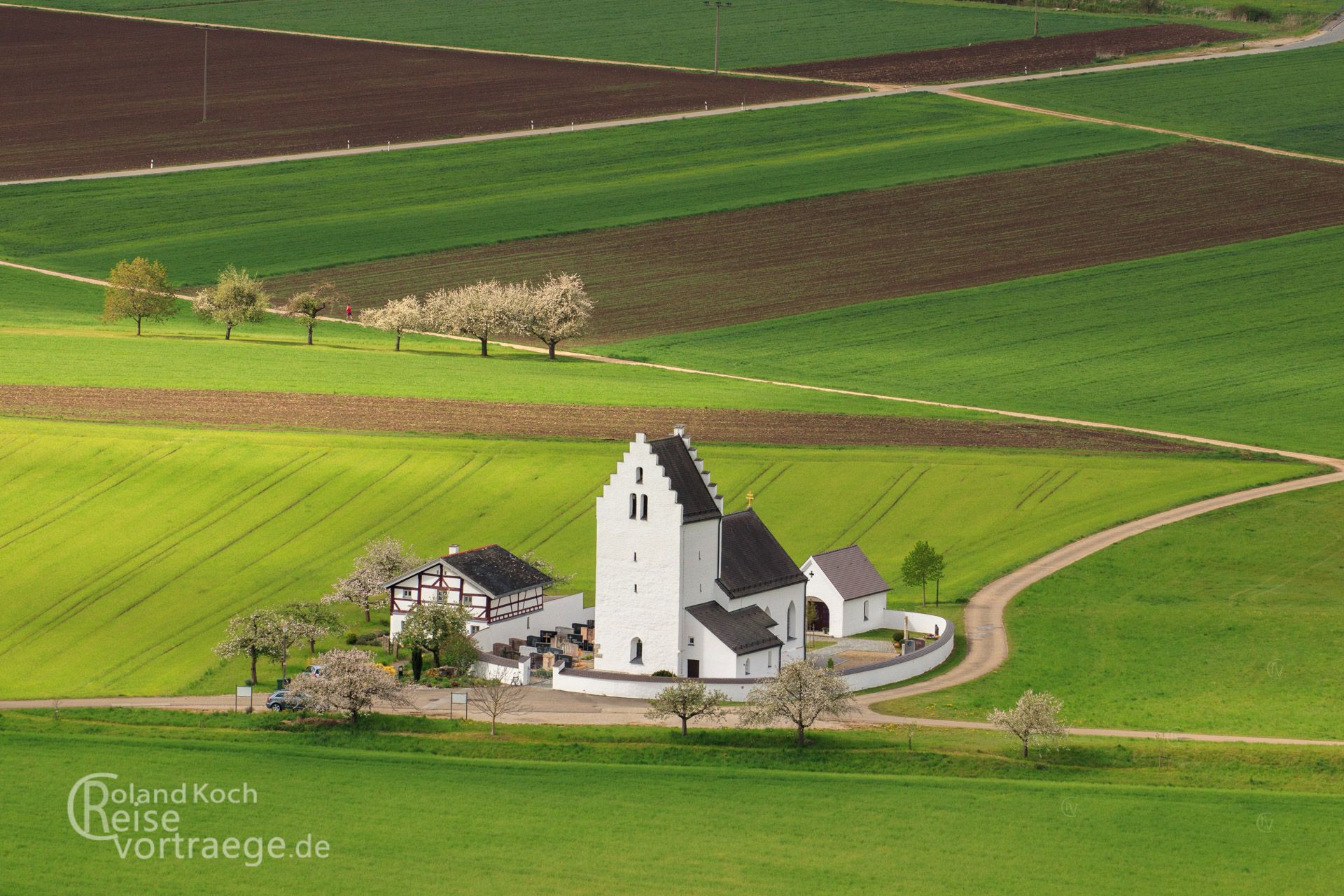 Altmühltal, Kirchlein aum ehemaligen Römerkastell Böhming Weltkulturerbe