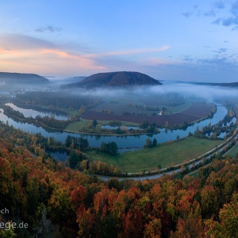 Altmuehltal Ost 009 Riedenburg - Blick auf die Altmühl bei Sonnenaufgang