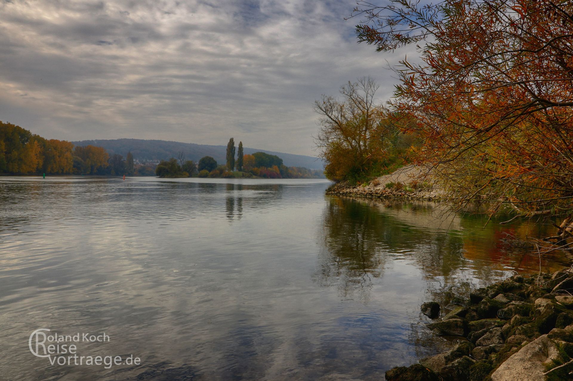 Kelheim Mündung der Altmühl in die Donau