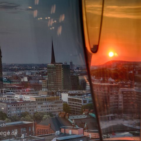 Deutschland Top Highlights 009 Sonnenuntergang, Elbphilharmonie, Hamburg, Deutschland, Germany