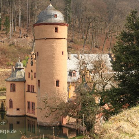 Wasserschloss Mespelbrunn Mespelbrunn, Spessart, Hessen, Deutschland, Germany