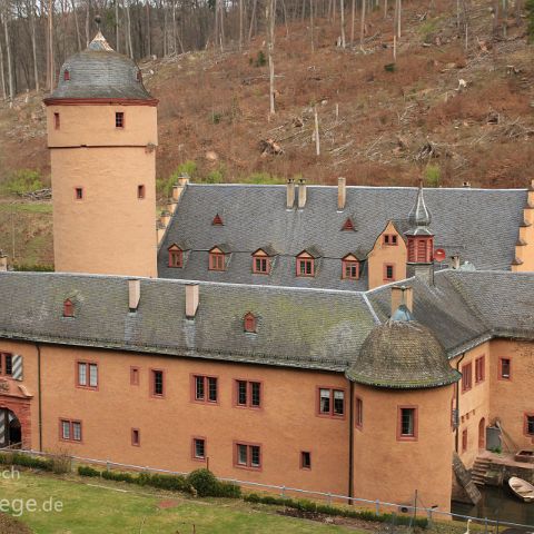 Wasserschloss Mespelbrunn Mespelbrunn, Spessart, Hessen, Deutschland, Germany