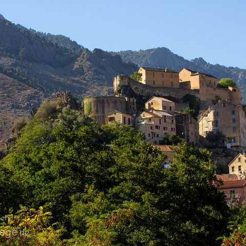 Korsika 003 Zitadelle in Corte, Corsica, Corse, Korsika, Frankreich, France