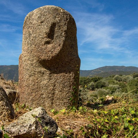 Korsika 006 Menhir in Filitosa, Corsica, Corse, Korsika, Frankreich, France