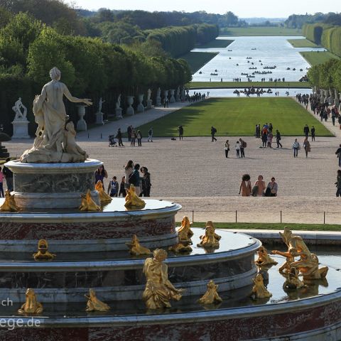 Versailles 004 Schloss Versailles, Latona´s Fountain, Park von Versailles, Frankreich, France