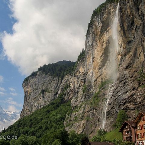 Berner Oberland 002 Staubachfall, Berner Oberland, Schweiz / Switzerland / Suisse