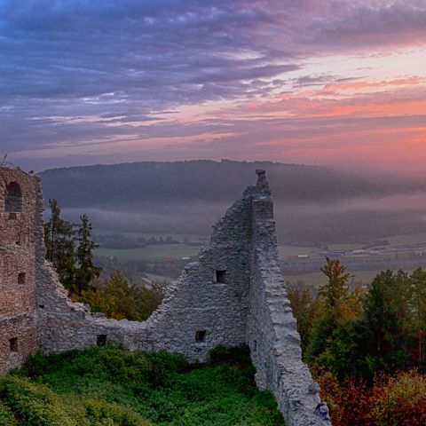 Panorama 3x1 010 Morgenstimmung auf der Rumburg