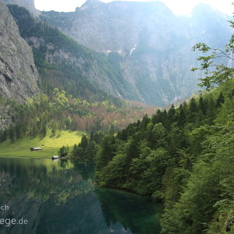 Sehnsuchtsorte in Deutschland 003 Obersee, Koenigsee, NP Berchtesgaden, Bayern, Deutschland Bavaria, Germany