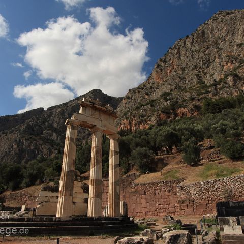 Mittelgriechenland 002 Heiligtum der Athena, Delphi, Mittelgriechenland, Griechenland, Delfoi, Greece