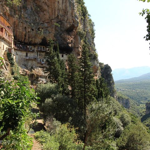 Arkadien 008 Moni Agiou,, Lousios Schlucht, Arkadien, Peloponnes, Griechenland / Greece