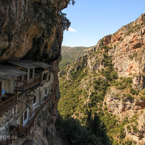 Arkadien 009 Moni Agiou,, Lousios Schlucht, Arkadien, Peloponnes, Griechenland / Greece