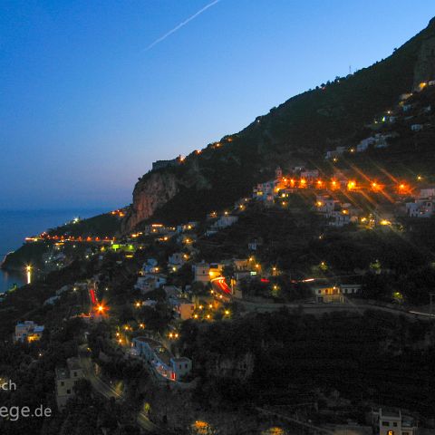 Amalfikueste 003 Blaue Stunde, Amalfi, Amalfikueste, Kampanien, Campania, Italien, Italia, Italy