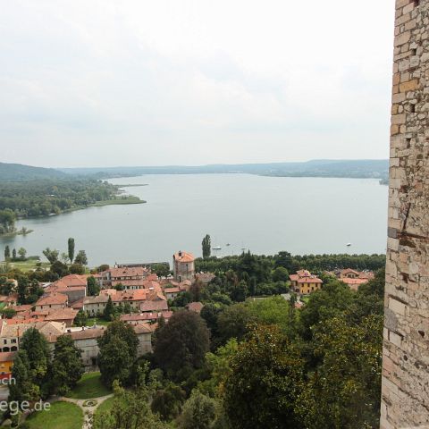 Lago Maggiore Ost 001 Burg, Rocca di Angera, Lombardei, Italien, Italia, Italy