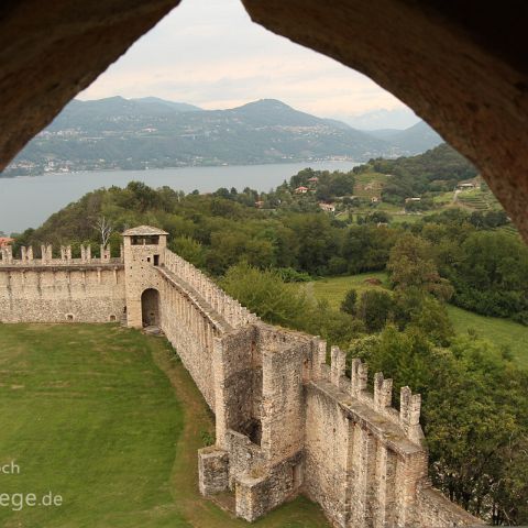 Lago Maggiore Ost 003 Burg, Rocca di Angera, Lombardei, Italien, Italia, Italy