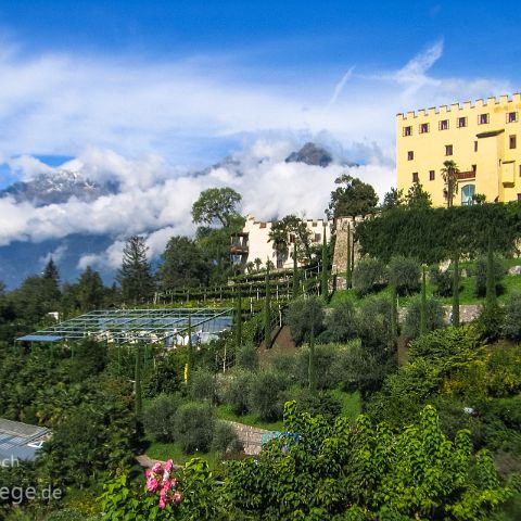 Burggrafenamt 006 Schloss Trauttmansdorff - Botansicher Garten, Meran, Suedtirol, Alto Adige, Italien, Italia, Italy