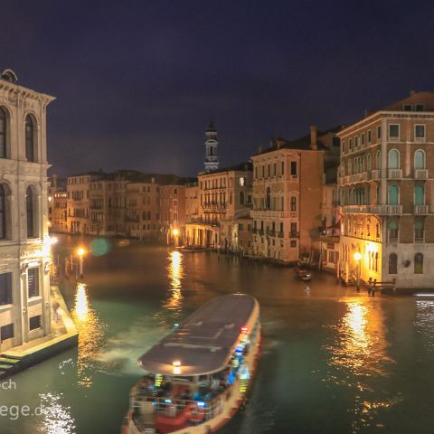 Venedig 005 Blaue Stunde, Canale Grande, Venedig, Venice, Venecia, Venetien, Italien, Italia, Italy