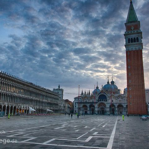 Venedig 006 San Marco, Markusplatz, Venedig, Venice, Venecia, Venetien, Italien, Italia, Italy