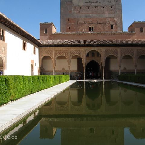 Granada 002 Myrtenhof, Alhambra, Granada, Andalusien, Andalusia, Andalucia, Spanien, Espana, Spain