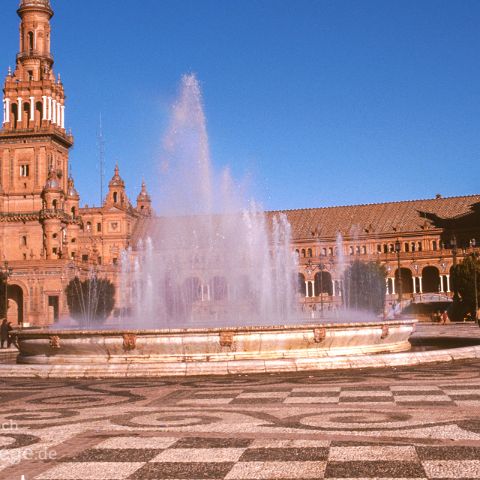 Sevilla 001 Plaza de Espana, Sevilla, Andalusien, Andalusia, Andalucia, Spanien, Espana, Spain