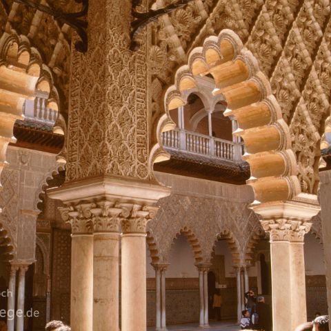 Sevilla 005 Koeniglicher Alcazar, Sevilla, Andalusien, Andalusia, Andalucia, Spanien, Espana, Spain