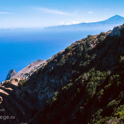 La Gomera 004 Blick auf Teneriffa, La Gomera, Kanaren, Canary Island, Islas Canaria, Spanien, Espana, Spain