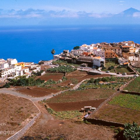 La Gomera 005 Blick von Agulo auf den Teide, La Gomera, Kanaren, Canary Island, Islas Canaria, Spanien, Espana, Spain