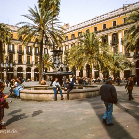 Barcelona 006 Placa Reial, Barcelona, Katalonien, Spanien, Espana, Spain