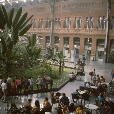 Madrid 006 Atocha Bahnhof, Madrid, Spanien, Espana, Spain